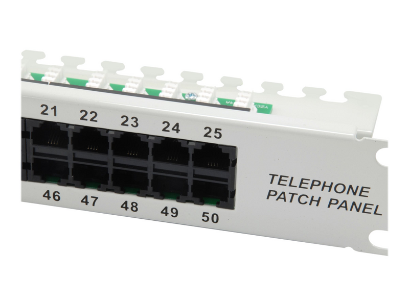 Equip Pro ISDN - Patch Panel - CAT 3 - RJ-45 X 50 - Hellgrau - 1U - 48.3 cm (19")