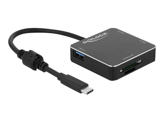 Delock 3 Port USB 3.1 Gen 1 Hub with USB Type-C Connection and SD + Micro SD Slot
