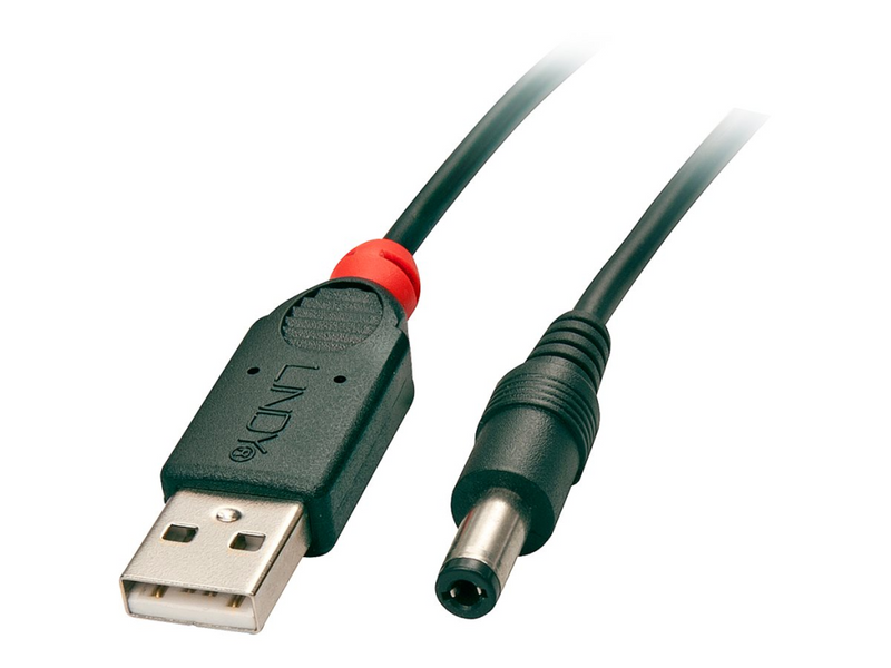 Lindy USB- / Stromkabel - Gleichstromstecker 5,5 x 2,1 mm (M)