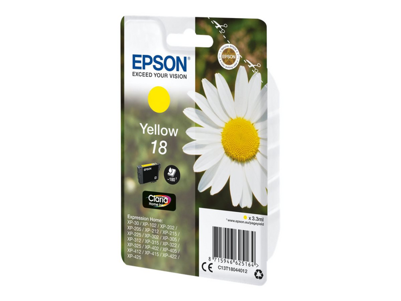 Epson 18 - 3.3 ml - Gelb - Original - Blister mit RF- / aktustischem Alarmsignal