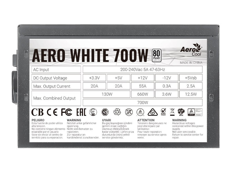AEROCOOL ADVANCED TECHNOLOGIES AeroCool AERO White 700W - Netzteil (intern)