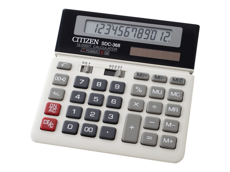 Citizen SDC-368 - Desktop-Taschenrechner - 12 Stellen