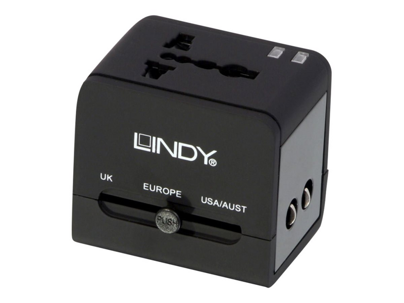 Lindy 2 Port USB Mains Plug Travel Adapter - Netzteil
