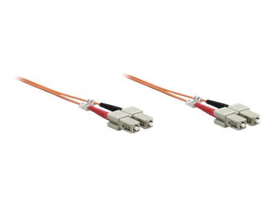 IC Intracom Intellinet Fiber Optic Patch Cable, OM1, SC/SC, 1m, Orange, Duplex, Multimode, 62.5/125 µm, LSZH, Fibre, Lifetime Warranty, Polybag - Patch-Kabel - SC multi-mode (M)