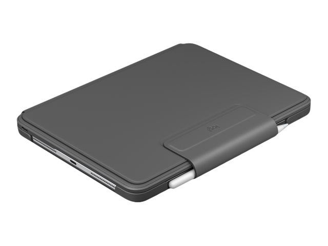 Logitech Slim Folio Pro - Tastatur und Foliohülle - hintergrundbeleuchtet - kabellos - Bluetooth LE - QWERTZ - Deutsch - für Apple 12.9-inch iPad Pro (3. Generation, 4. Generation)