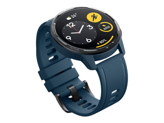 Xiaomi Watch S1 Active - Blau - intelligente Uhr mit Riemen - Silikon - Blau - Handgelenkgröße: 160-220 mm - Anzeige 3.63 cm (1.43")