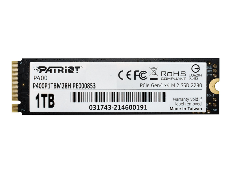 PATRIOT P400 - SSD - 1 TB - intern - M.2 2280 - PCIe 4.0 x4 (NVMe)