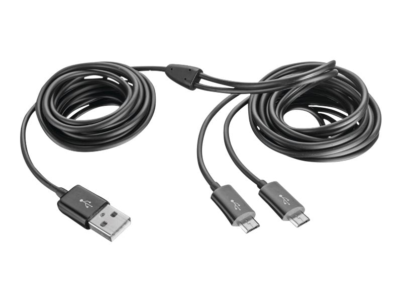 Trust GXT 221 Duo Charge Cable - Lade-Splitter für kabellosen Game-Controller - USB (M)