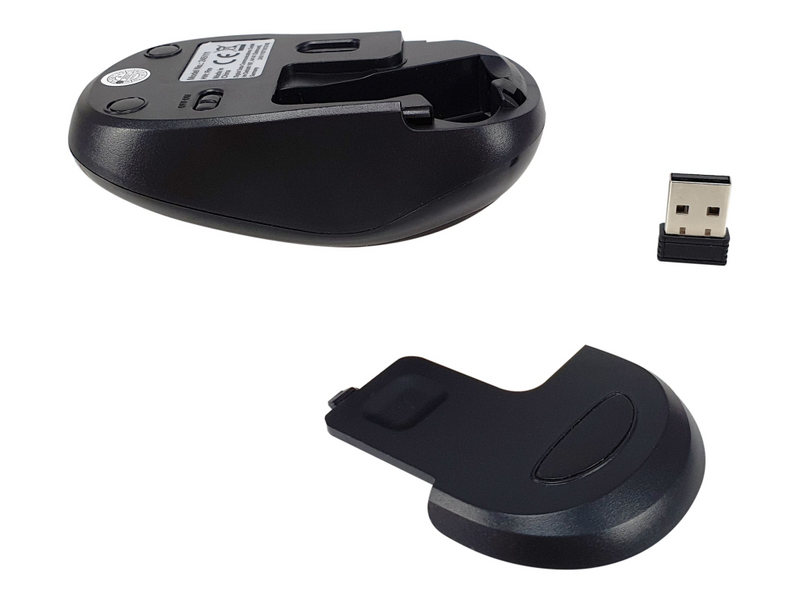 Equip Maus - Komfort - rechts- und linkshändig - optisch - kabellos - 2.4 GHz - kabelloser Empfänger (USB)