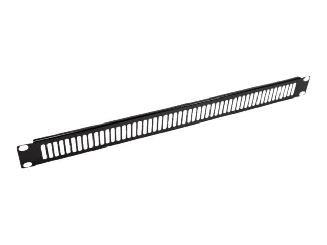 VALUE Blindabdeckung - Vorderseite - Schwarz, RAL 9005 - 1U - 48.3 cm (19")