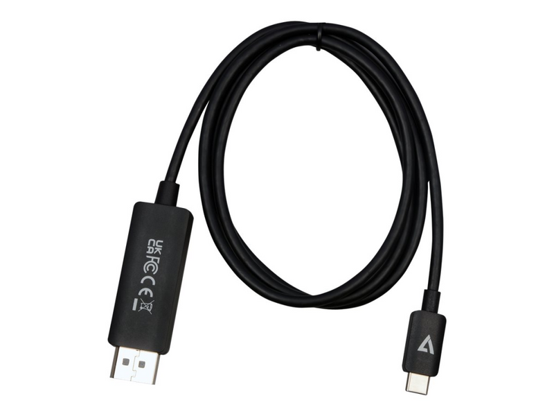 V7 Adapterkabel - USB-C (M) zu DisplayPort (M)