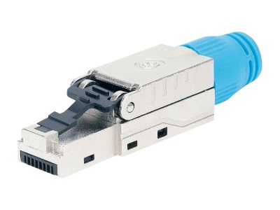 IC Intracom Intellinet Cat8.1 40G Shielded Toolless RJ45 Modular Field Termination Plug, For Easy and Quick High-quality Cable Assembly, Ideal for Data Centers, STP, for Solid & Stranded Wire, Gold-plated Contacts, Metal Housing - Netzwerkanschluss -