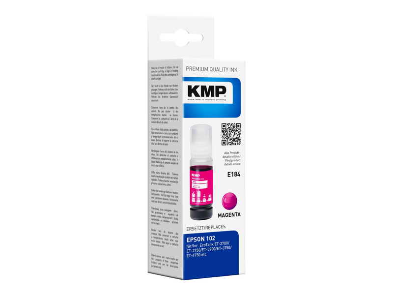 KMP E184 - 70 ml - Magenta - kompatibel - Tintenbehälter (Alternative zu: Epson 102)