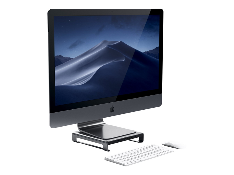 Satechi Type-C Aluminum Monitor Stand Hub for iMac