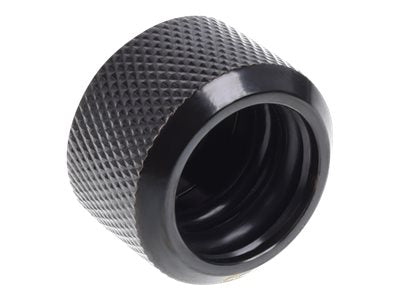 Alphacool Eiszapfen HardTube 16mm - Kompressions-Montageteile für Flüssigkeitskühlsystem - Deep Black (Packung mit 6)