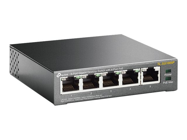 TP-LINK TL-SG1005P - Switch - unmanaged - 4 x 10/100/1000 (PoE)