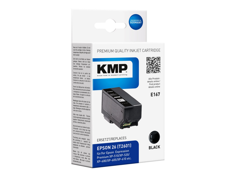 KMP E167 - 9 ml - Schwarz - kompatibel - Tintenpatrone