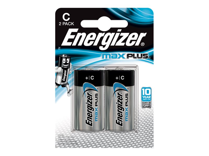 Energizer Max Plus - Batterie 2 x LR14 / C Typ