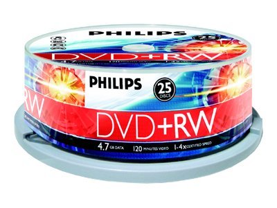 Philips DW4S4B25F - 25 x DVD+RW - 4.7 GB (120 Min.)