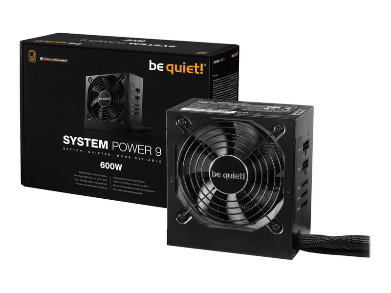 Be Quiet! System Power 9 600W CM - Netzteil (intern)