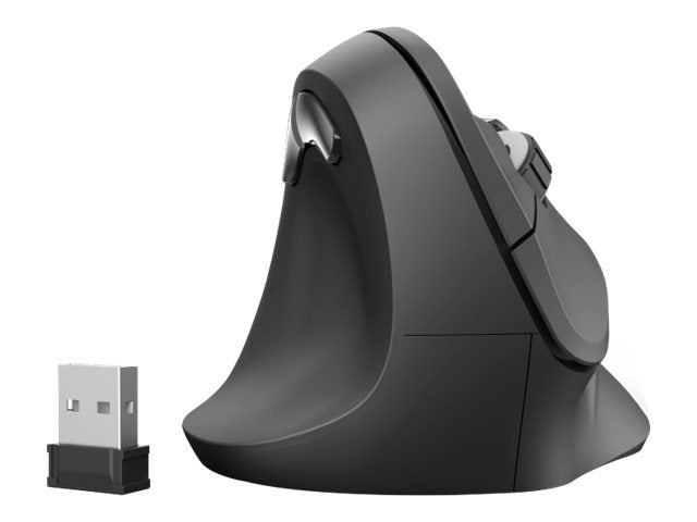 Hama "EMW-500L" - Maus - ergonomisch - Für Linkshänder - optisch - 6 Tasten - kabellos - 2.4 GHz - kabelloser Empfänger (USB)