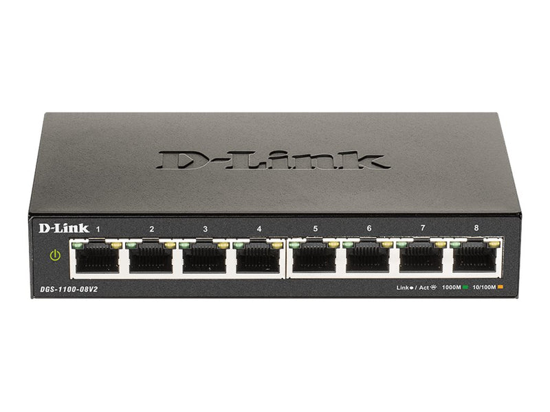 D-Link DGS 1100-08V2 - Switch - Smart - 8 x 10/100/1000