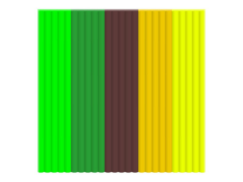 3Doodler Welcome to the Jungle - 25er-Pack - Evergreen, Super Yellow, Schokobraun, Sunny Side Yellow, Grrreally green - ABS-Filament (3D)