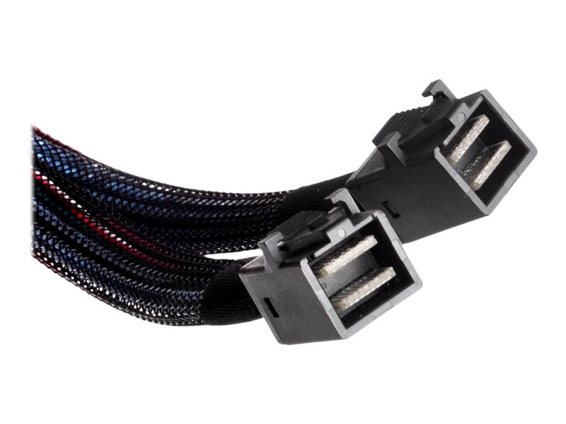 SilverStone CPS04 - Internes SAS-Kabel - mit Sidebands - SAS 12Gbit/s - 4-Lane - 4x Mini SAS HD (SFF-8643)