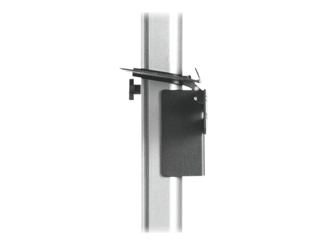 Techly ICA-TR32 - Befestigungskit (Regal, Boden-zu-Decke-Befestigung, VESA-Halterung) - für Flachbildschirm - Aluminium - schwarz und grau - Bildschirmgröße: 94-177.8 cm (37"-70")