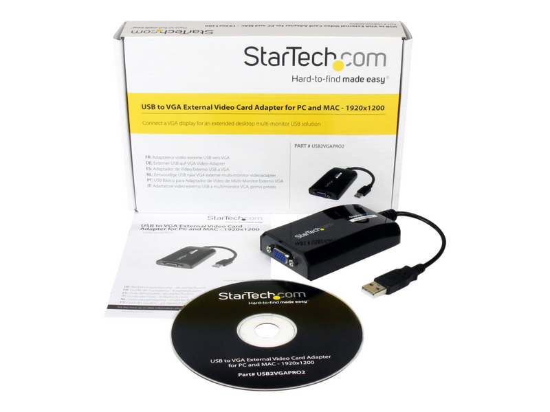 StarTech.com USB auf VGA Video Adapter - Externe Multi Monitor Grafikkarte für PC und MAC