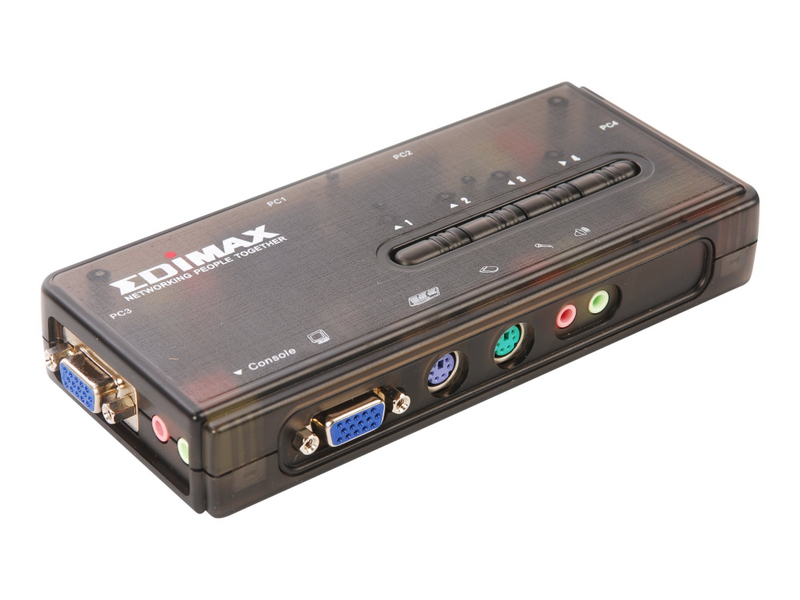 Edimax EK-PAK4 - KVM-/Audio-Switch - 4 x KVM/Audio