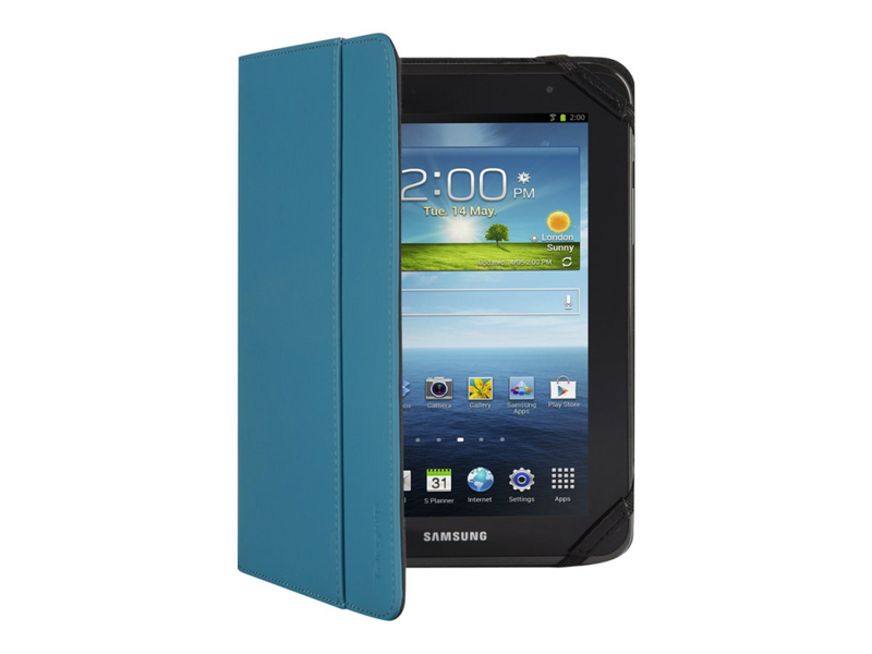 Targus Foliostand - Schutzhülle für Tablet - Polyurethan - Schwarz, Blau - für Samsung Galaxy Tab 4 (7 Zoll)