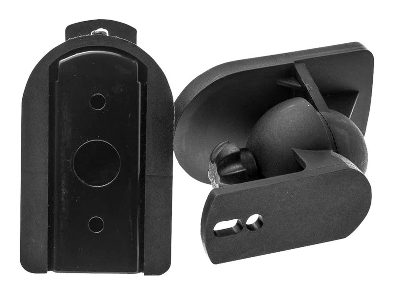 Techly ICA-SP SS28 - Befestigungskit - für Lautsprecher - Kunststoff - Schwarz - Wandmontage (Packung mit 2)