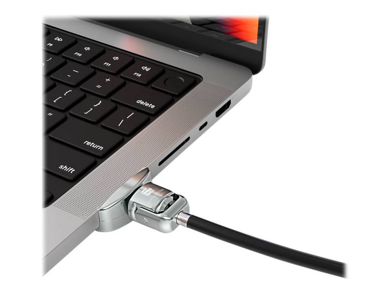 Compulocks MacBook Pro M1 14-inch Lock Adapter With Key Lock - Sicherheitsschlossadapter - mit Schließzylinder - für Apple MacBook Pro 14 (Late 2021)
