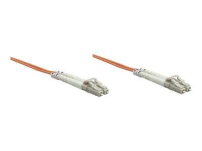 IC Intracom Intellinet Fiber Optic Patch Cable, OM2, LC/LC, 2m, Orange, Duplex, Multimode, 50/125 µm, LSZH, Fibre, Lifetime Warranty, Polybag - Patch-Kabel - LC Multi-Mode (M)