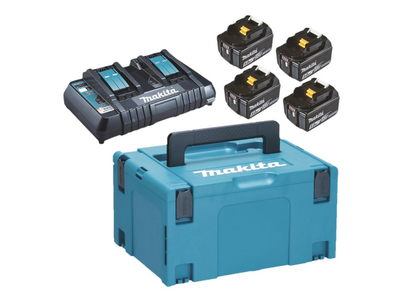 Makita PowerPack LXT - Batterieladegerät + Batterie 4 x