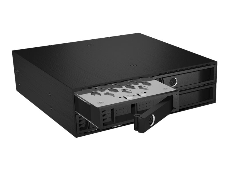 ICY BOX IB-2242SAS-12G - Speicher-Controller mit Datenanzeige, Netzanzeige, Tastensperre, Kühlergebläse, 2 x 4 cm - 2.5" (6.4 cm)