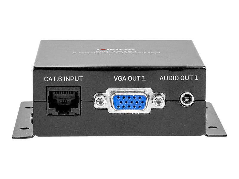 Lindy Cat.6 2 Port VGA Receiver - Erweiterung für Video/Audio