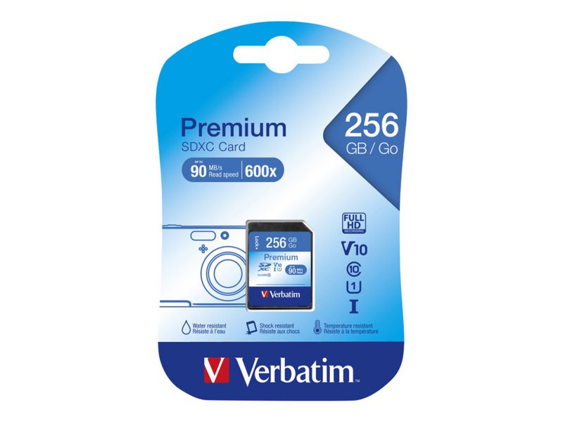 Verbatim Premium - Flash-Speicherkarte - 256 GB
