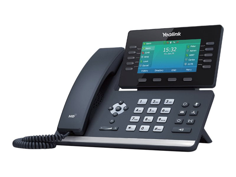 Yealink SIP-T54W - VoIP-Telefon - mit Bluetooth-Schnittstelle mit Rufnummernanzeige - IEEE 802.11a/b/g/n/ac (Wi-Fi)