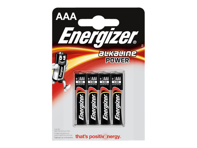 Energizer Alkaline Power - Batterie 4 x AAA