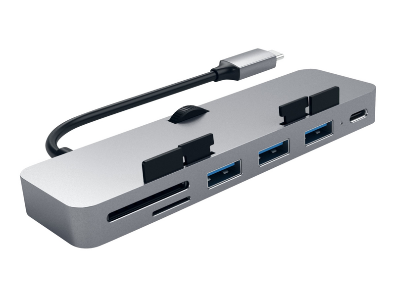 Satechi Aluminum Type-C Clamp Hub Pro - Hub - 3 x SuperSpeed USB 3.0 + 1 x USB-C