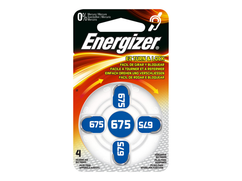 Energizer EZChange 675 - Batterie 4 x PR44 - Zink-Luft