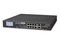 Planet FGSD-1022VHP - Switch - unmanaged - 8 x 10/100 (PoE+)