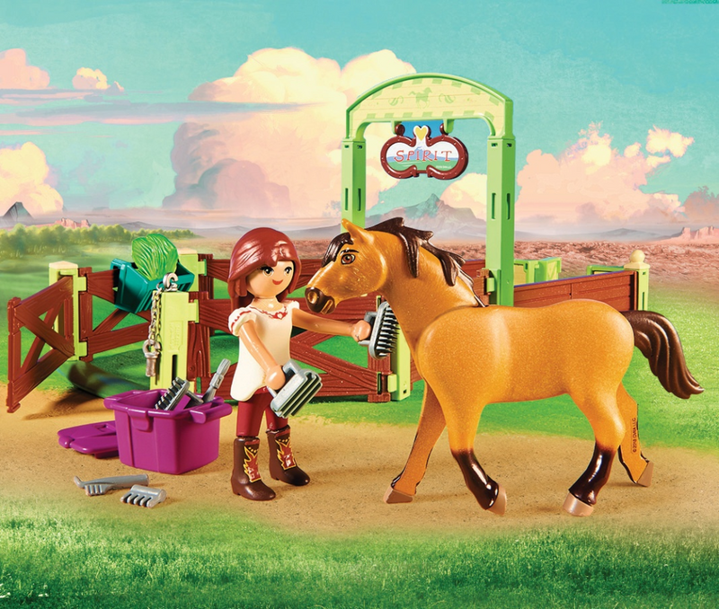 PLAYMOBIL Lucky & Spirit with Horse Stall - Aktion/Abenteuer - Junge/Mädchen - 4 Jahr(e) - Mehrfarben - Kunststoff