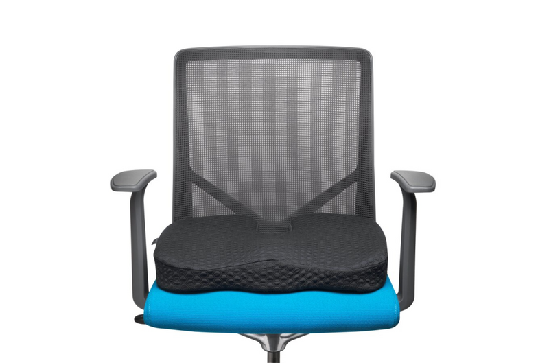 Kensington Premium-Sitzkissen mit Kühlgel - Sitzkissen - Memory-Schaum - Stuhl - Schwarz - Einfarbig - Reißverschluss