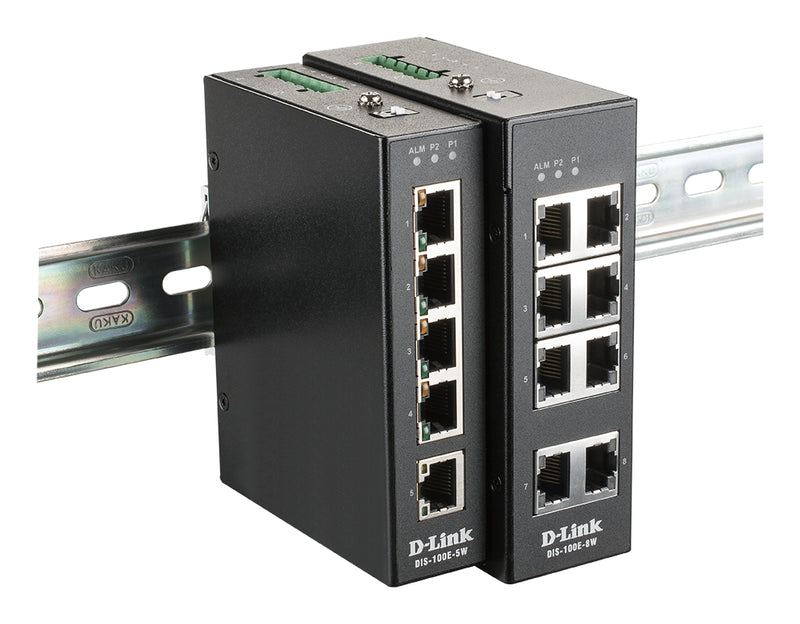 D-Link DIS 100E-5W - Switch - unmanaged - 5 x 10/100