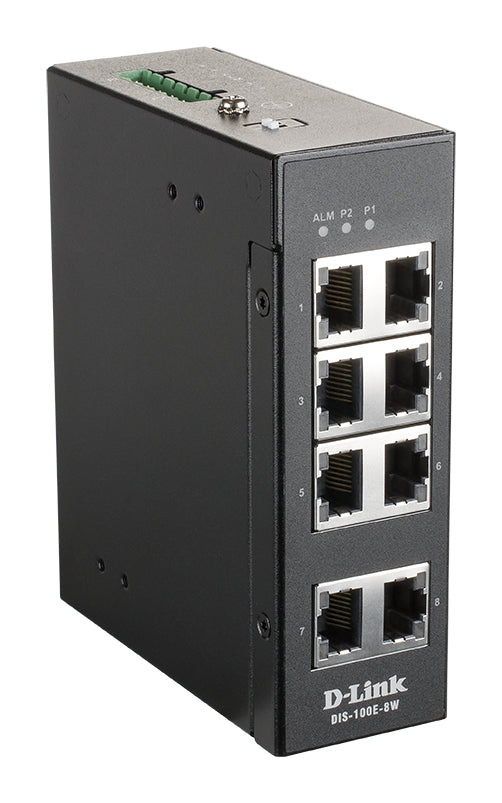 D-Link DIS 100E-8W - Switch - unmanaged - 8 x 10/100