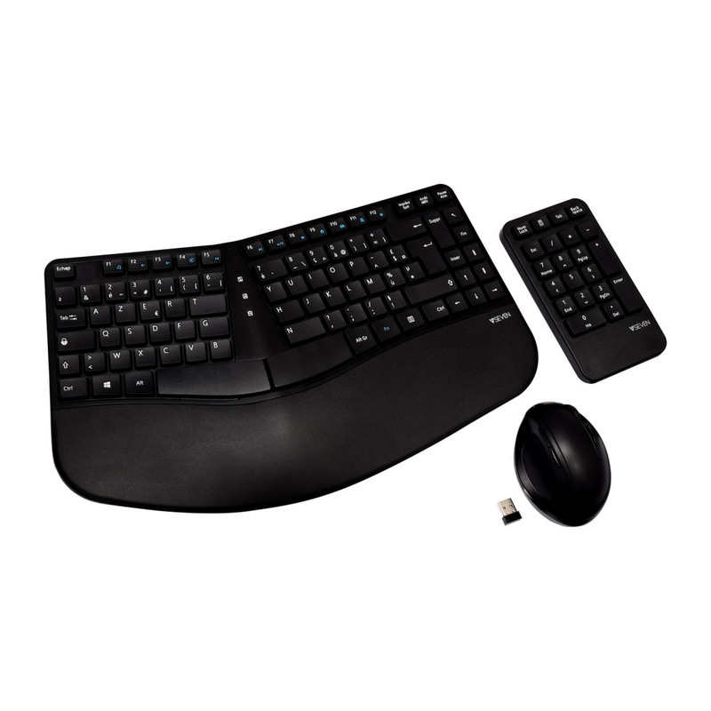 V7 CKW400FR - Set aus Tastatur, Maus und Ziffernblock