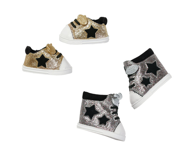 Zapf BABY born Trend Sneakers 2 assorted, Puppenschuhe, 3 Jahr(e), Gold, Silber, BABY born, Kinder, Mädchen
